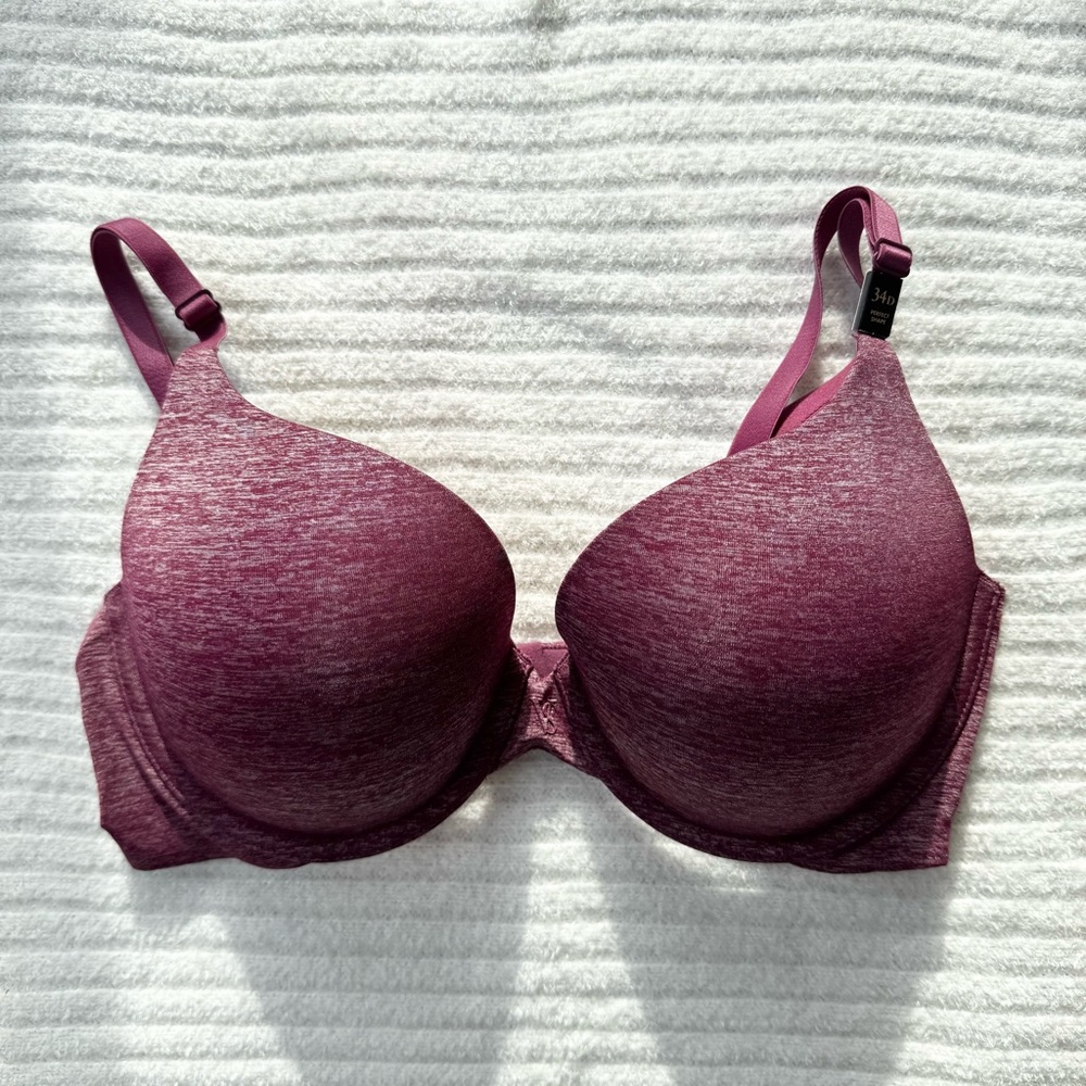VICTORIA’S SECRET | NWT Padded Push Up Perfect Coverage Bra 34D Burgundy Purple
